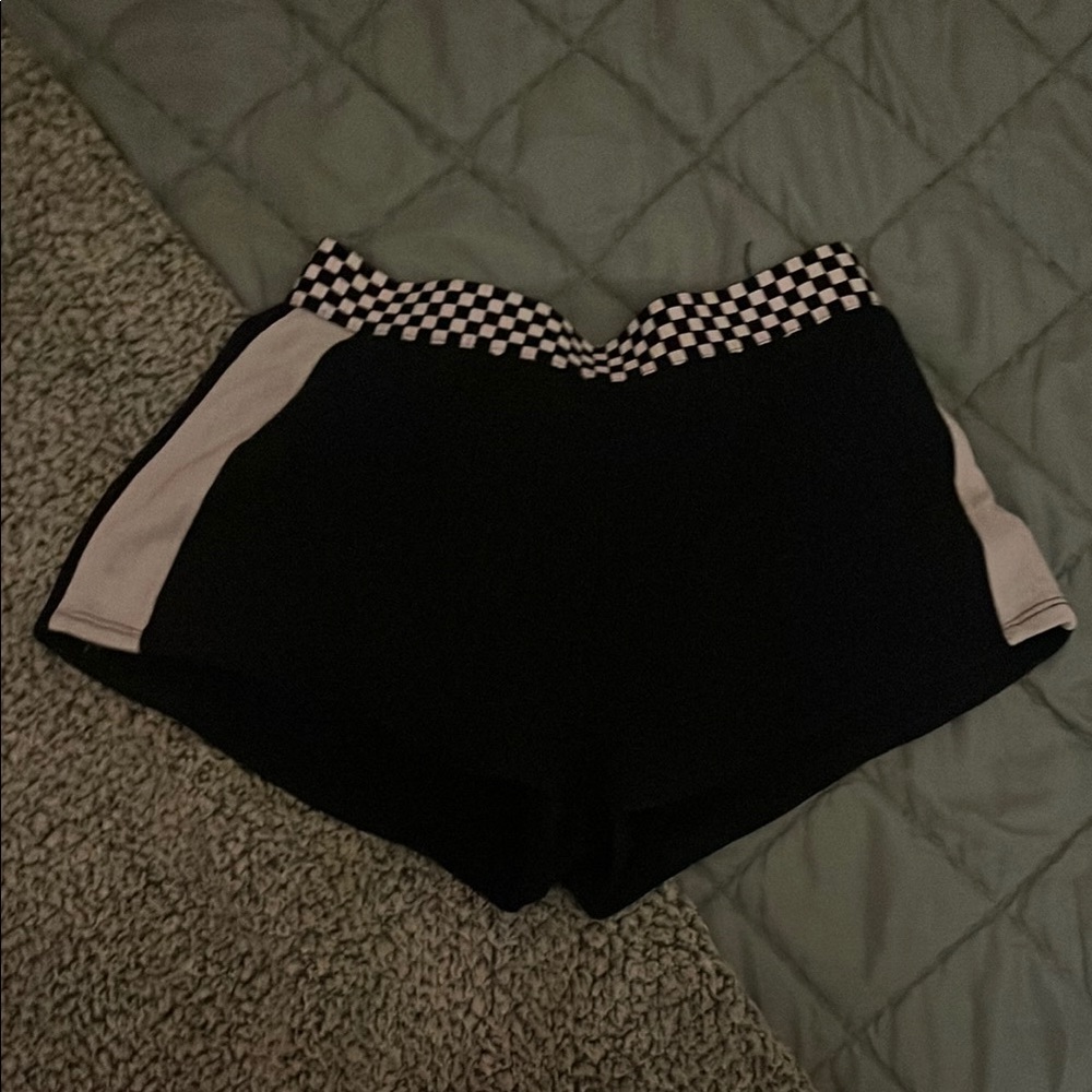 Black and White Checkered Shorts